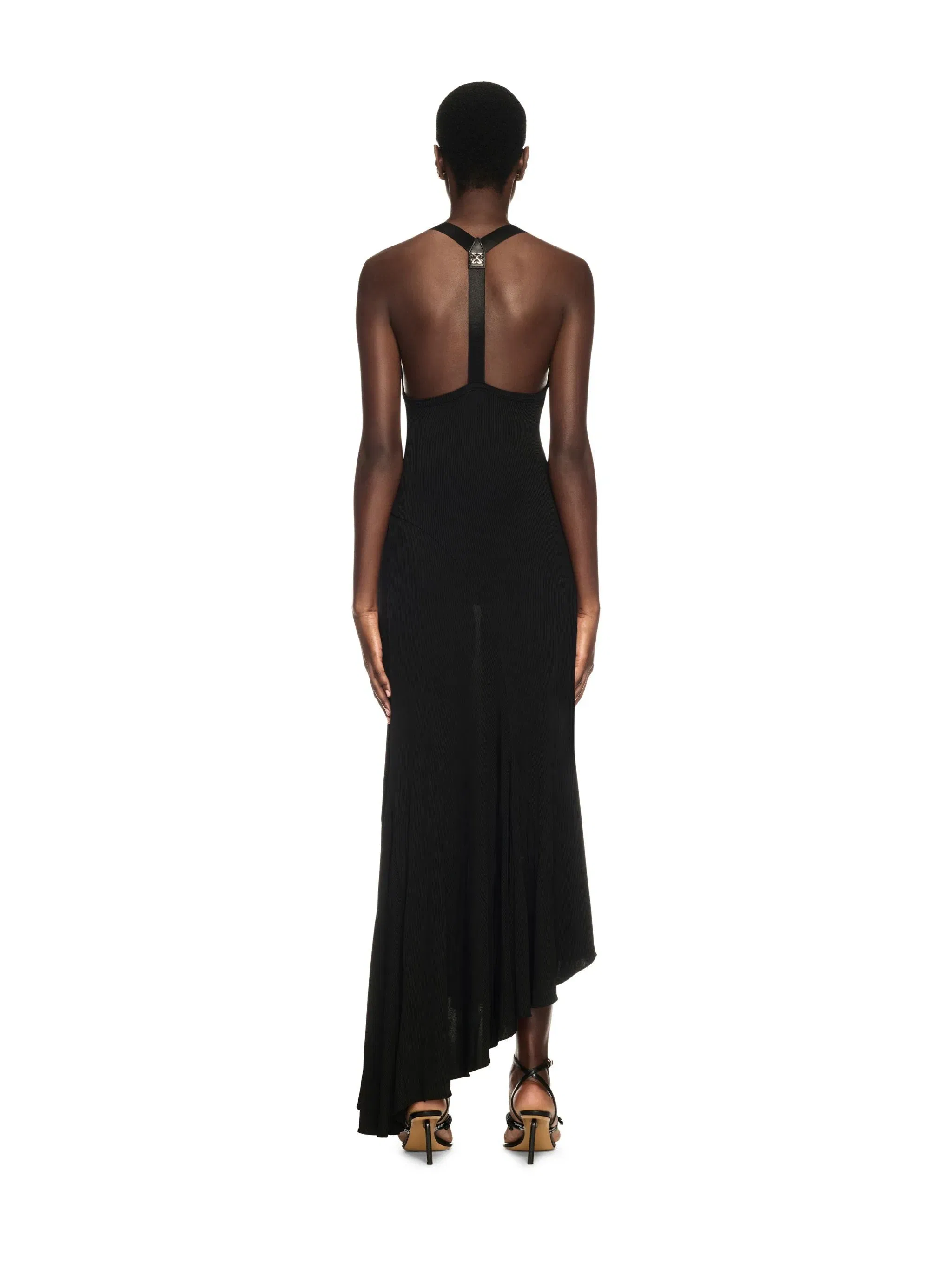 Off White Light Rib Alla Dress