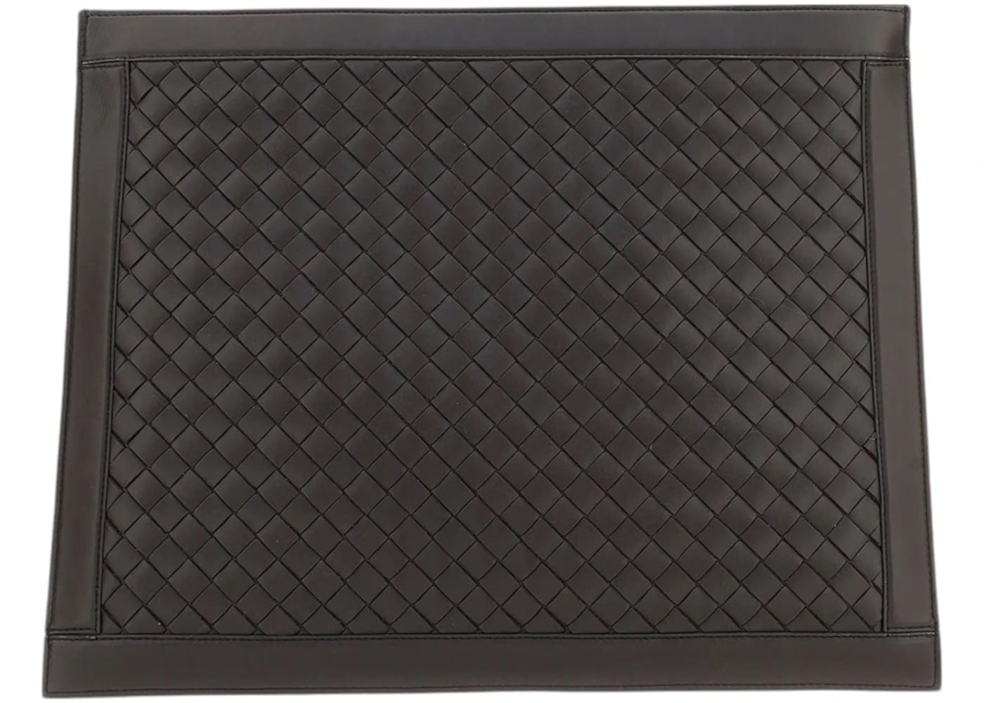 Bottega Veneta Woven Document Case Brown