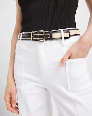 Off White Heavy Jer Belt Slim Pant