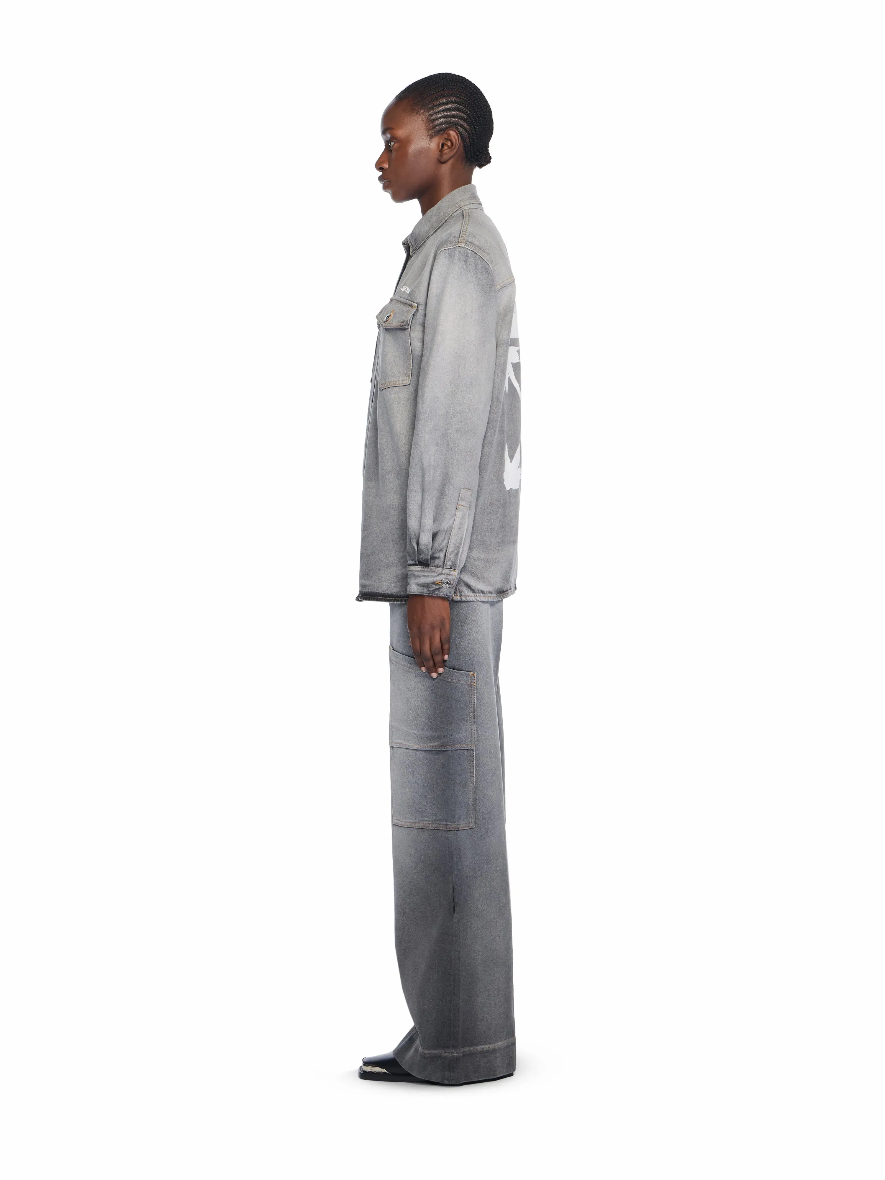 Off White Denim Toybox Cargo Pants