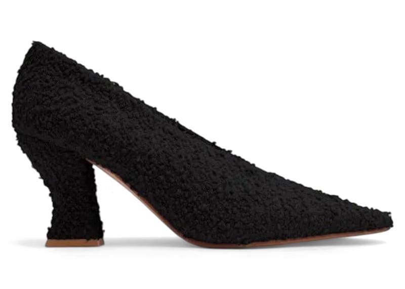 Bottega Veneta Almond Tweed Pumps Black (Women's)