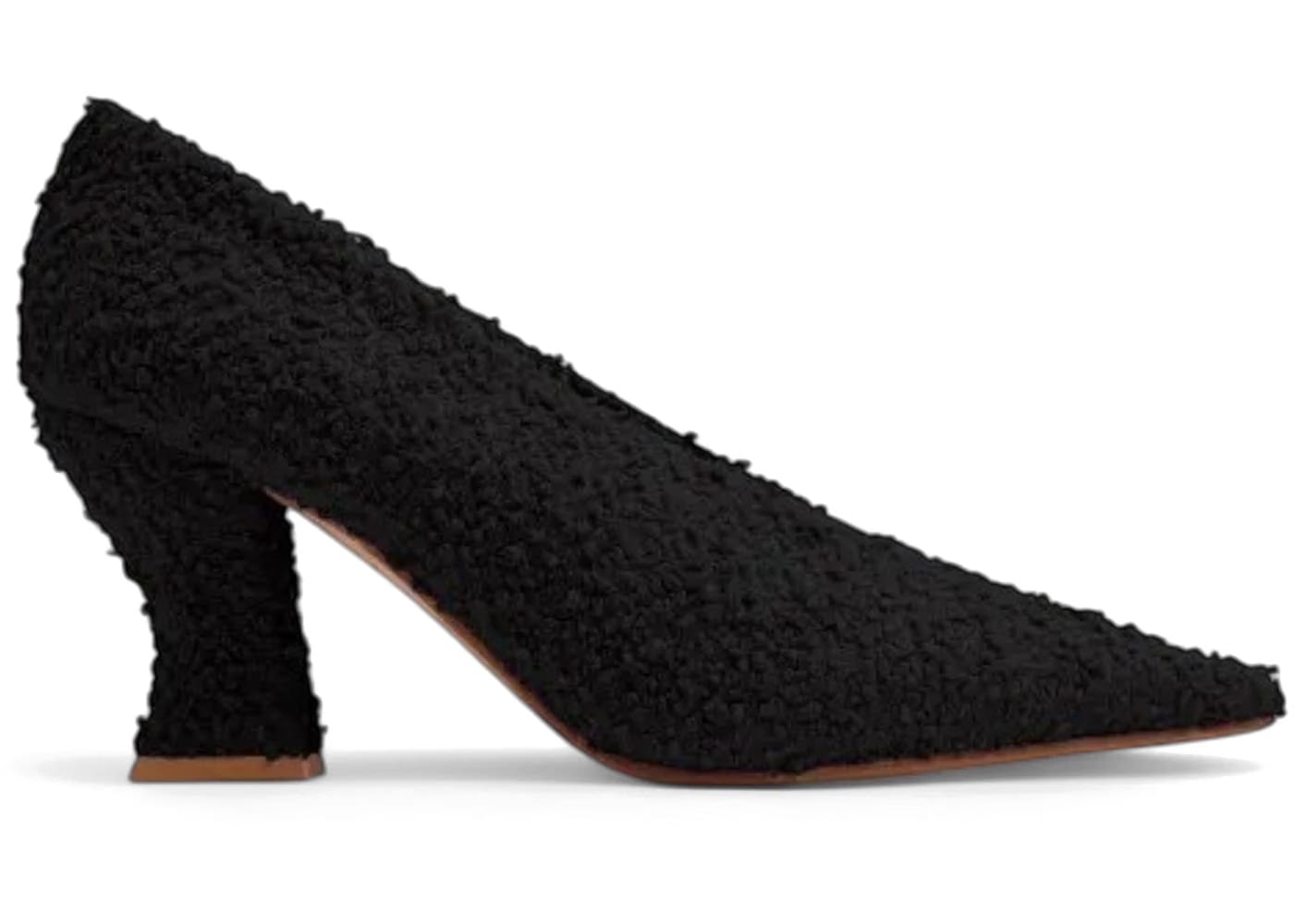 Bottega Veneta Almond Tweed Pumps Black (Women's)