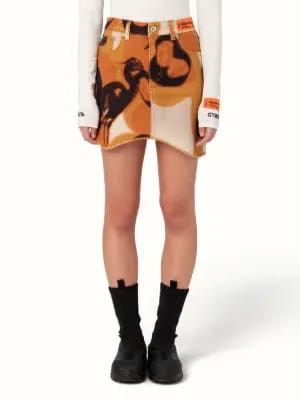 Off White Camou Geo Francy Skirt