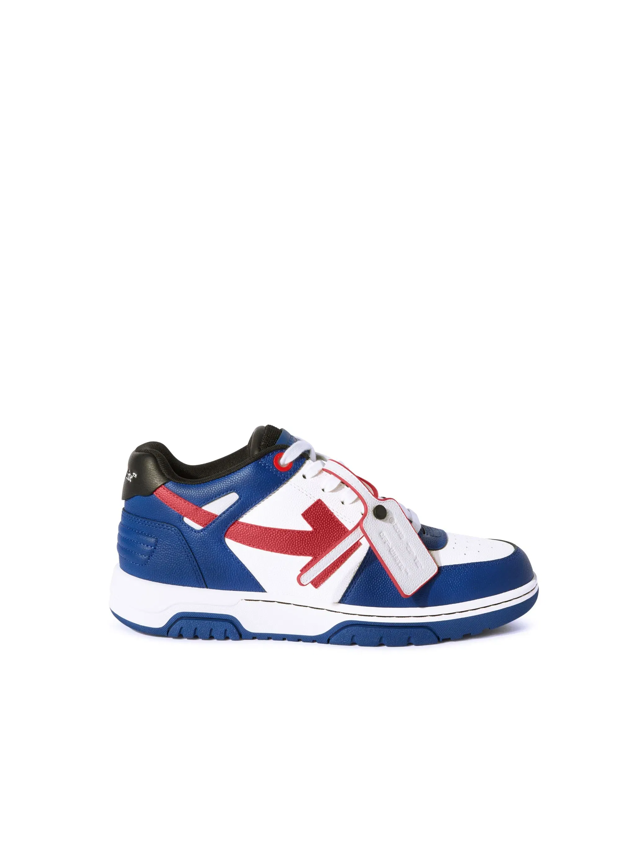 Off White OOO Basket Leather Blue
