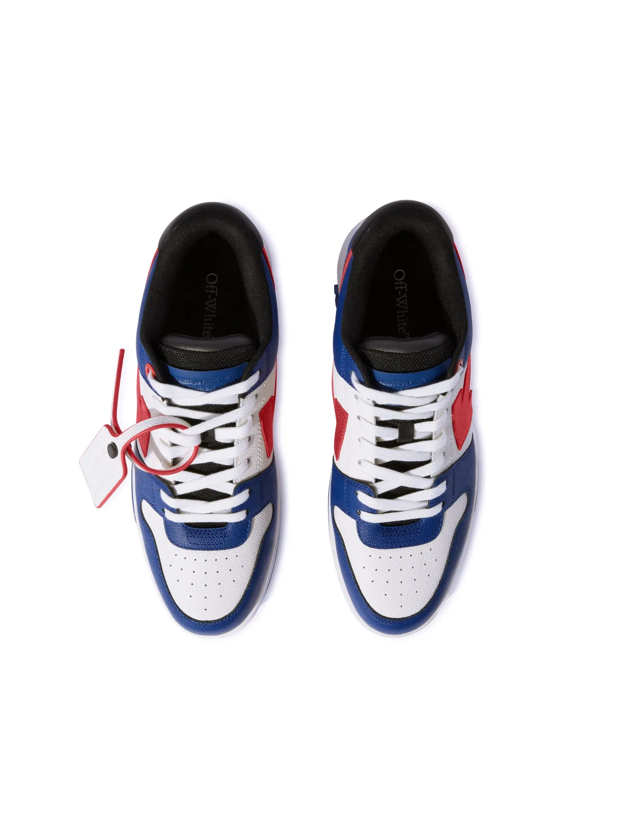 Off White OOO Basket Leather Blue