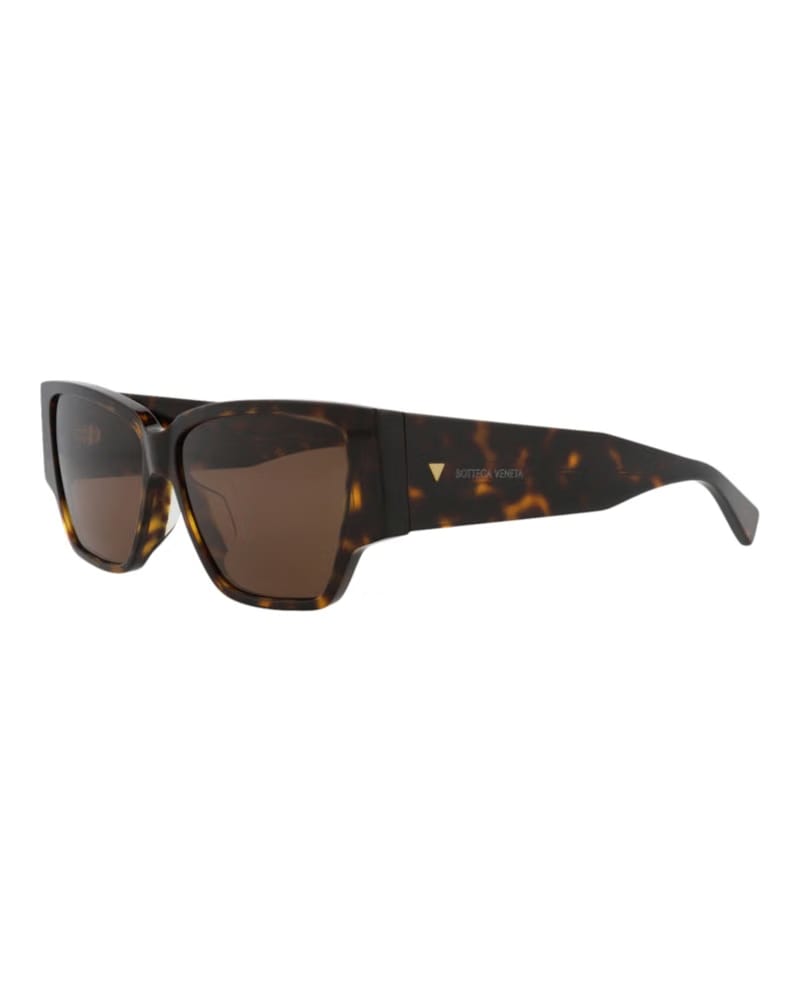 Bottega Veneta Square-Frame Recycled Acetate Sunglasses Havana Havana Brown (BV1285S-30015216-002)