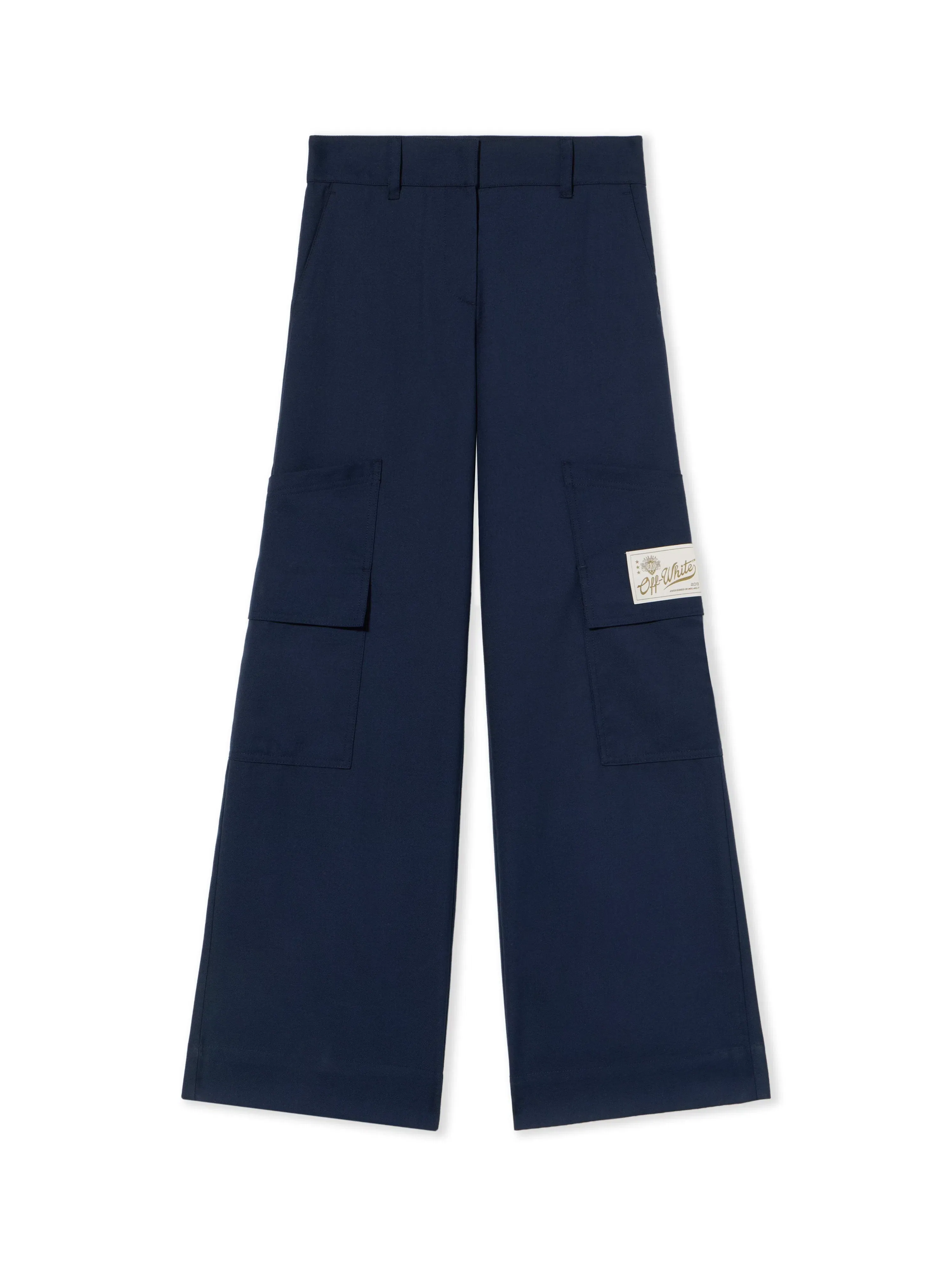 Off White Gabardine Tailoring Cargo