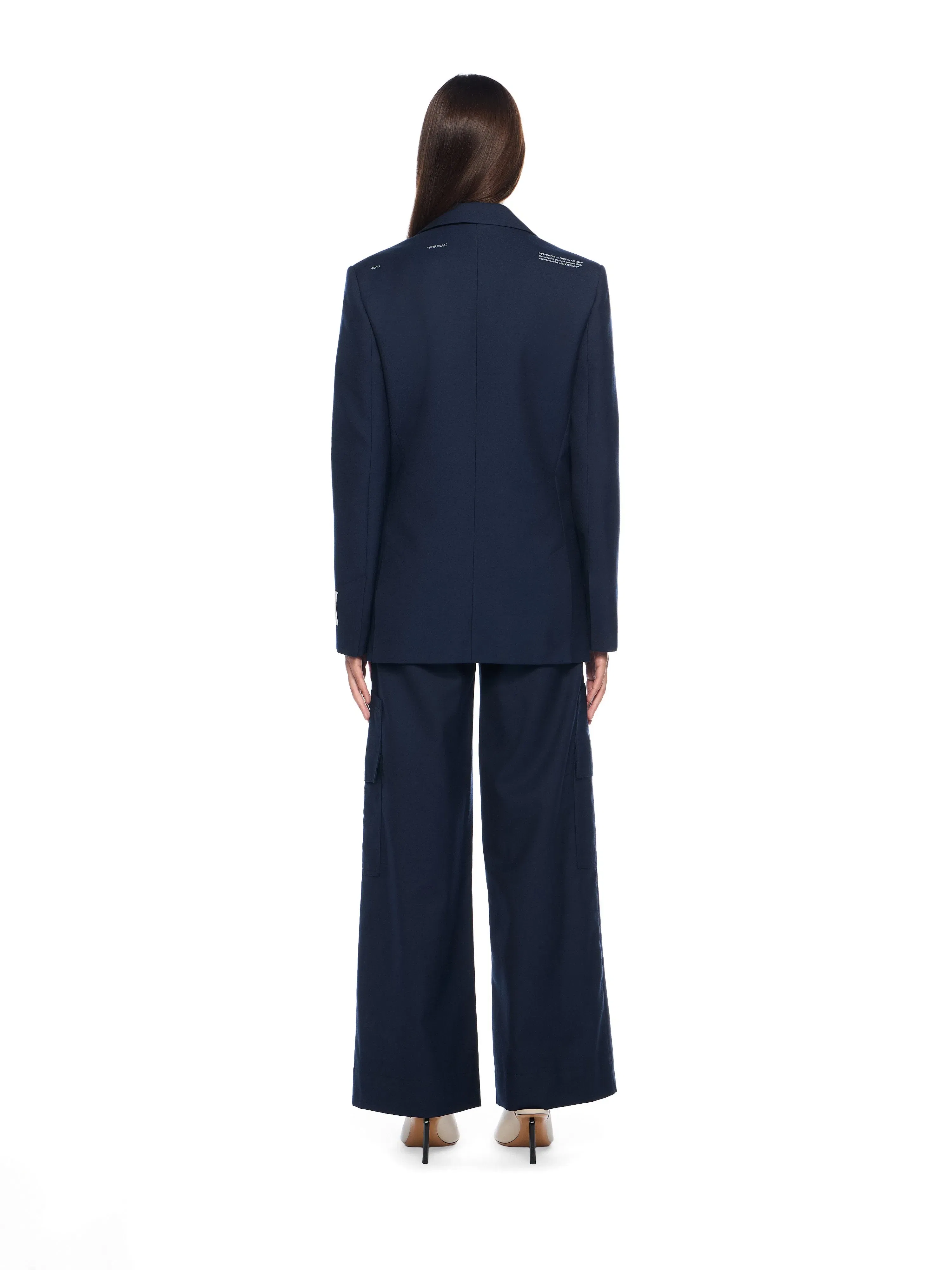 Off White Gabardine Tailoring Cargo