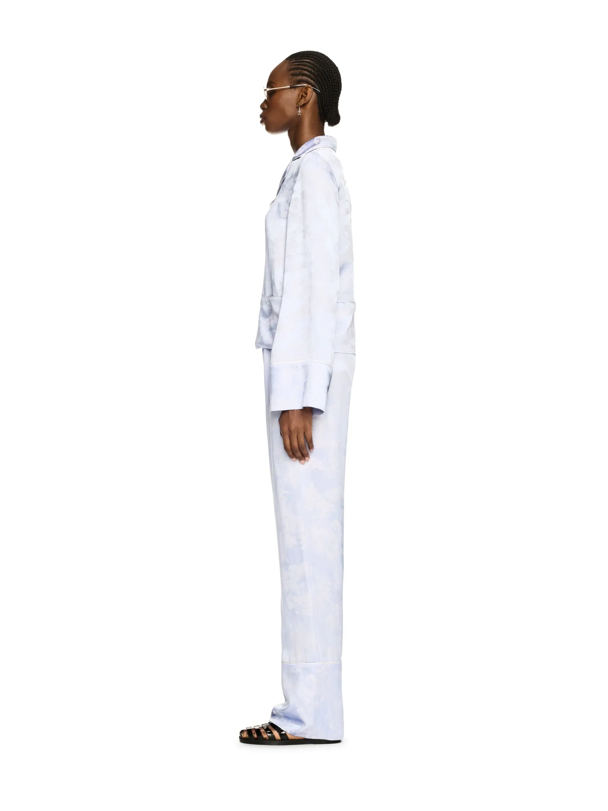 Off White Fresco Jacq Vi Pajama Pants