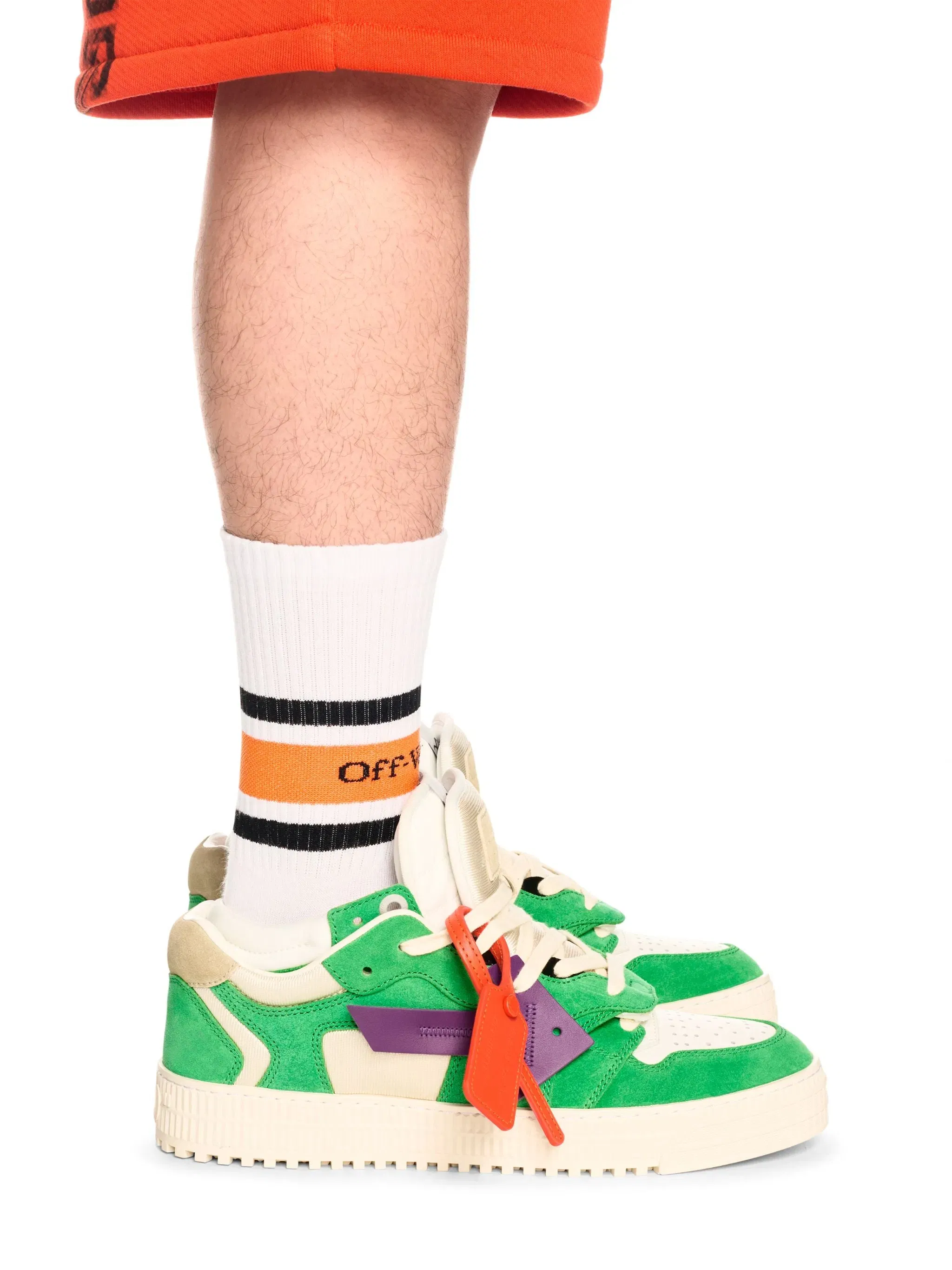 Off White Floating Arrow Green