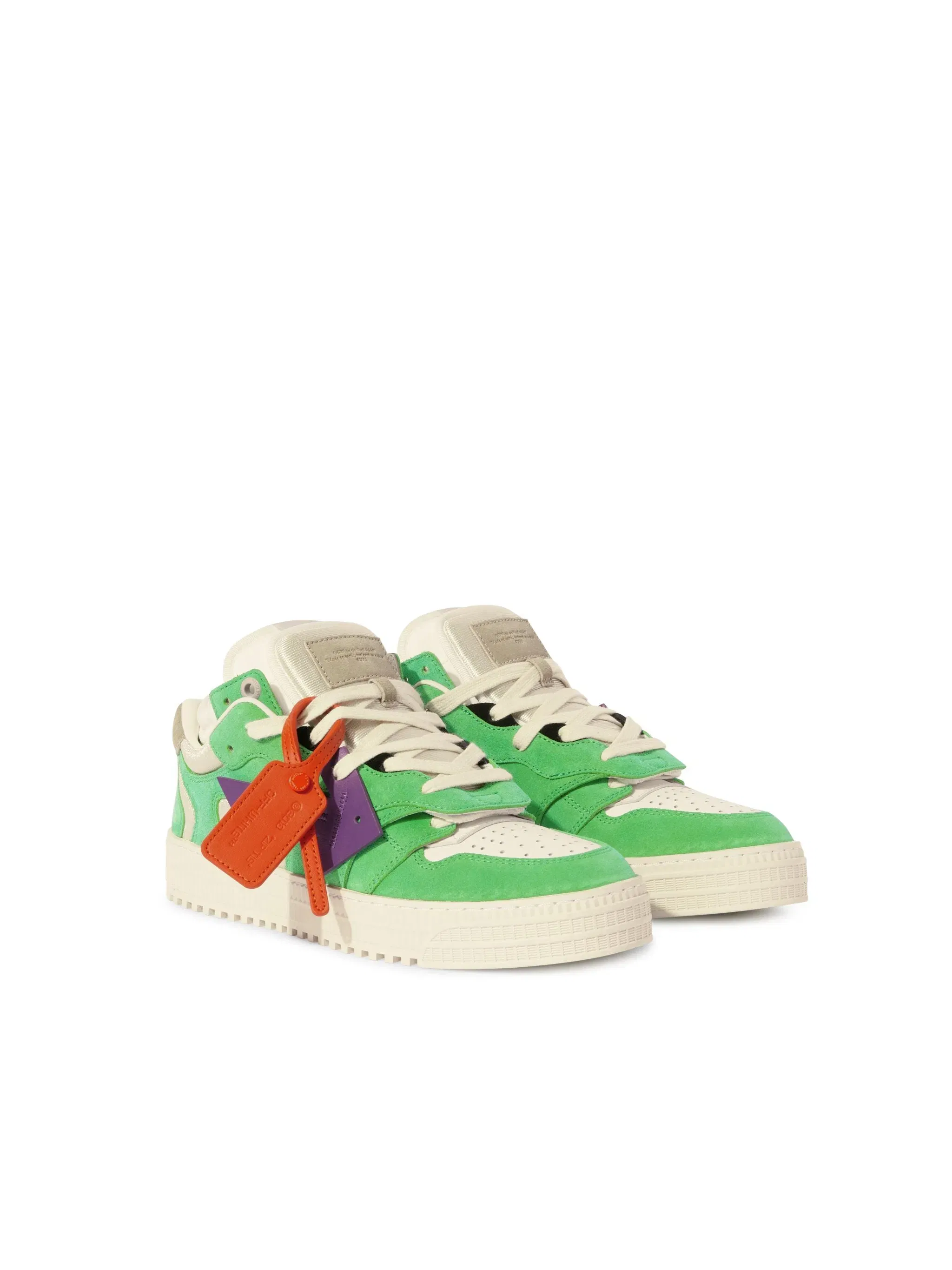Off White Floating Arrow Green