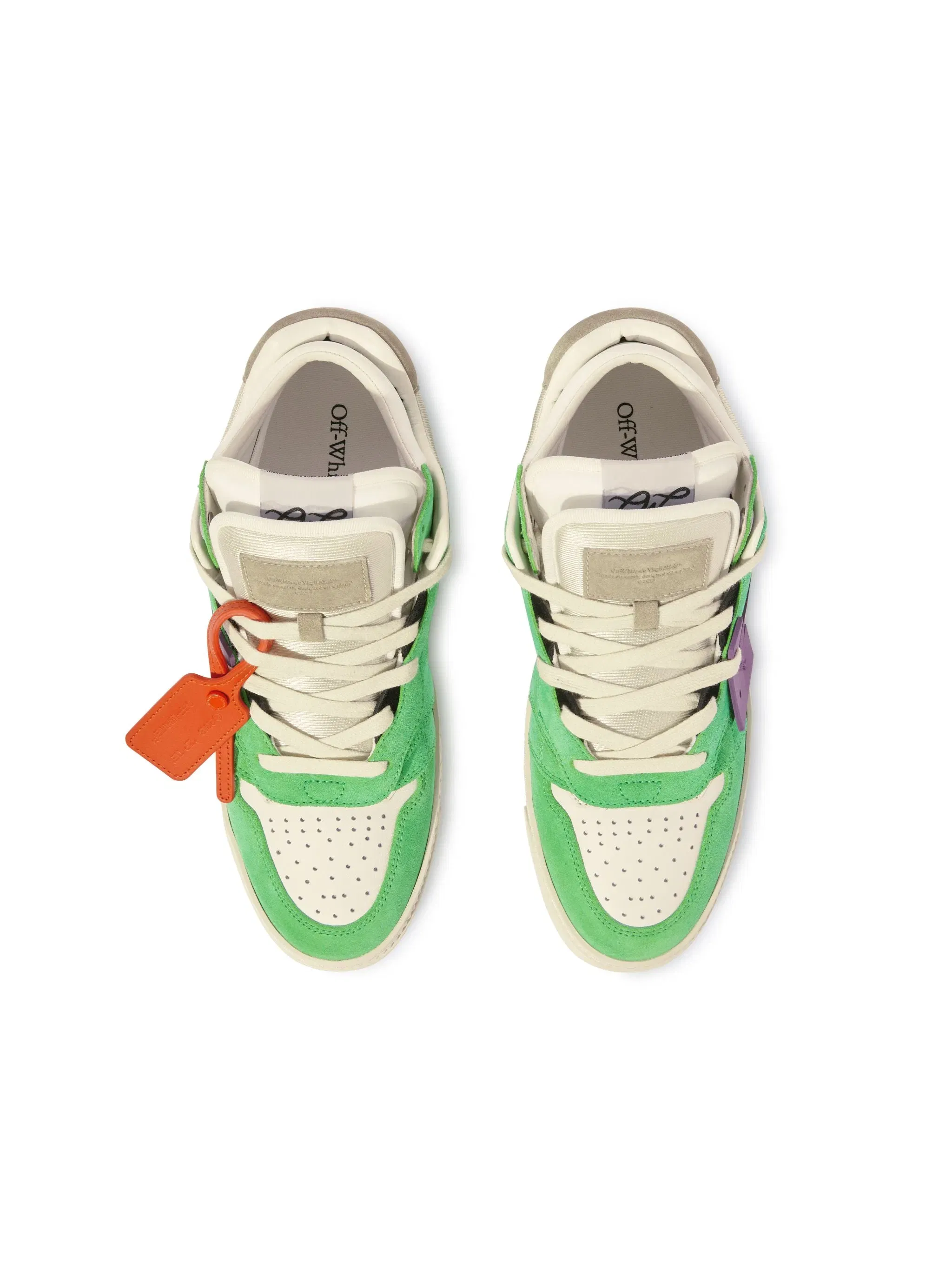 Off White Floating Arrow Green