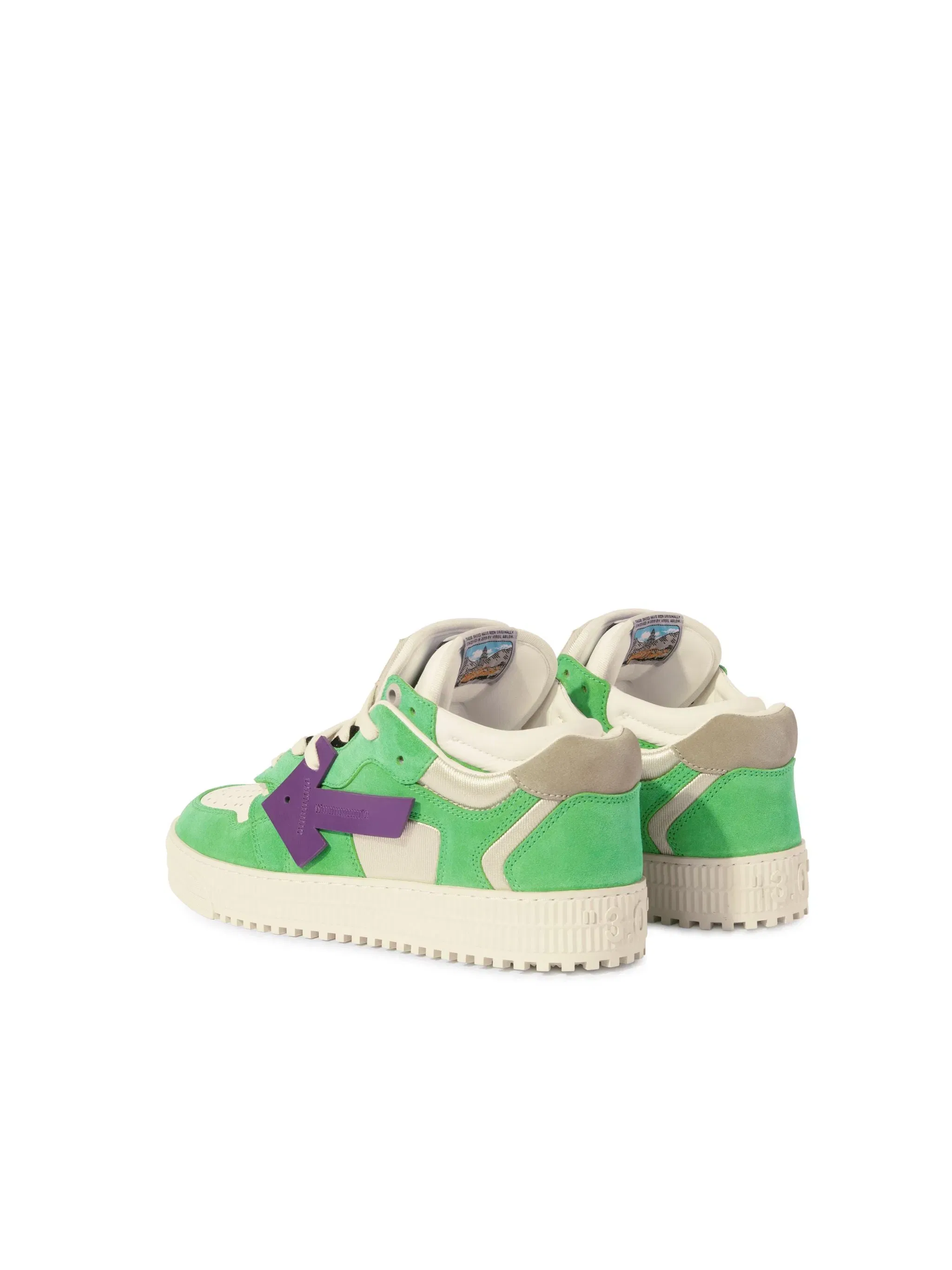 Off White Floating Arrow Green