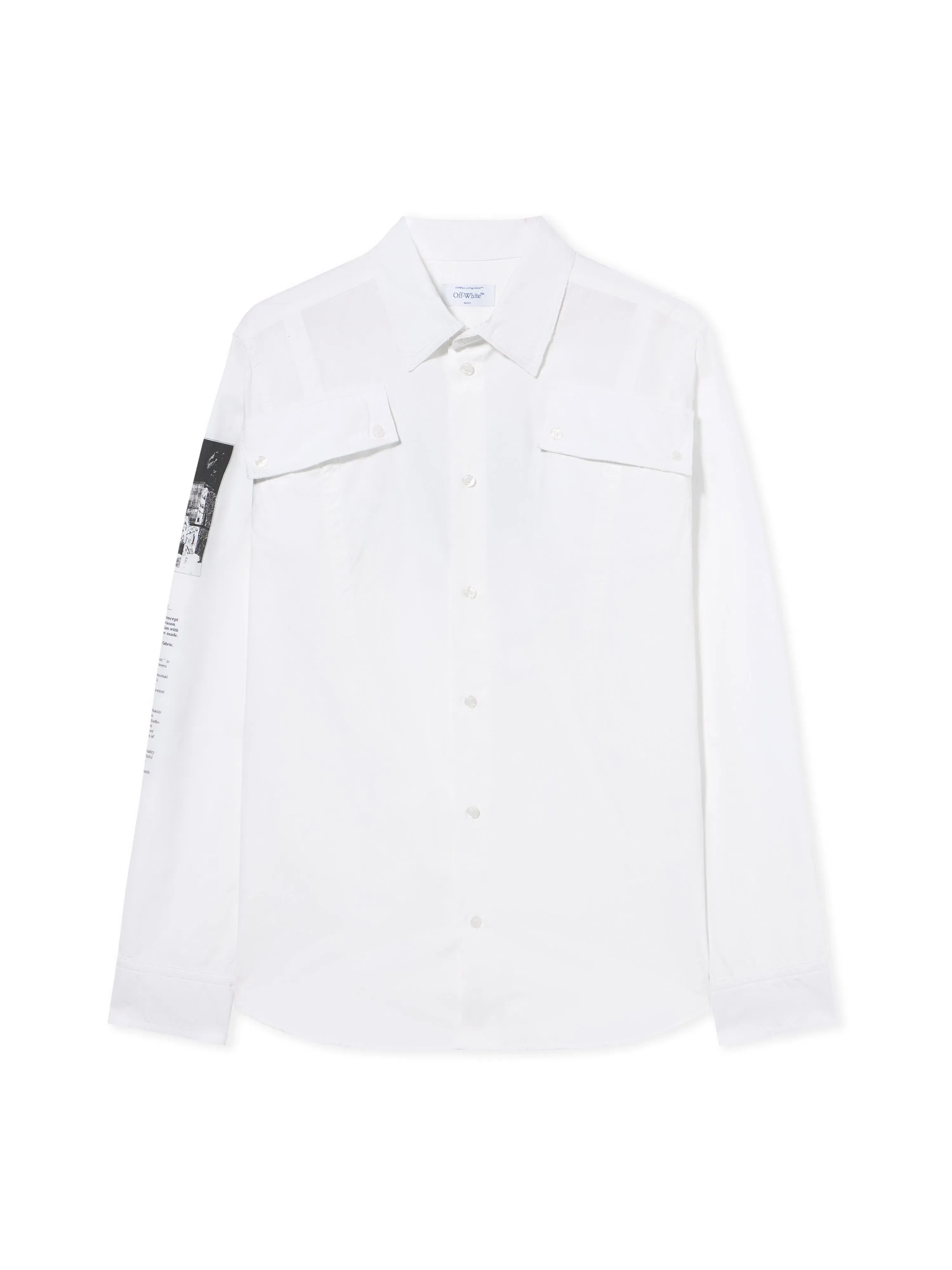 Off White Emblem Poplin Military Shirt