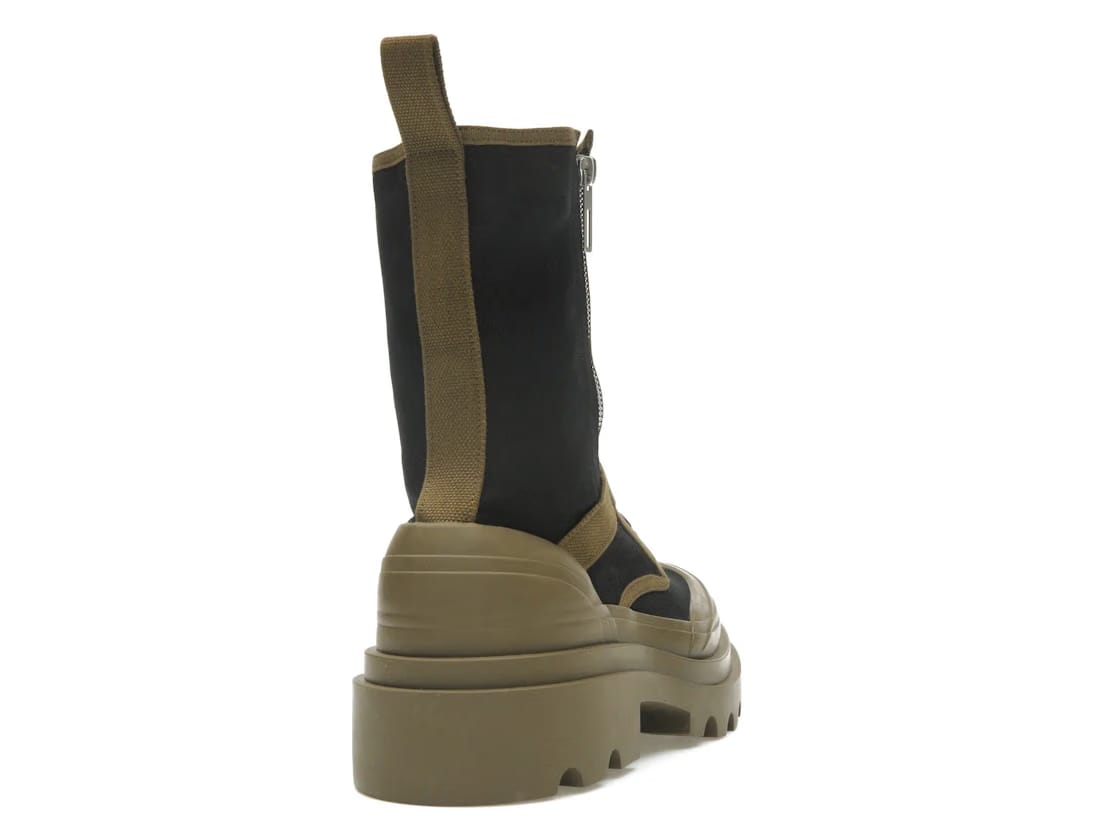 Bottega Veneta Lace-Up Boots Black Green