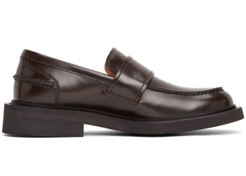 Bottega Veneta Brushed Calf Skin Classic Loafer Espresso