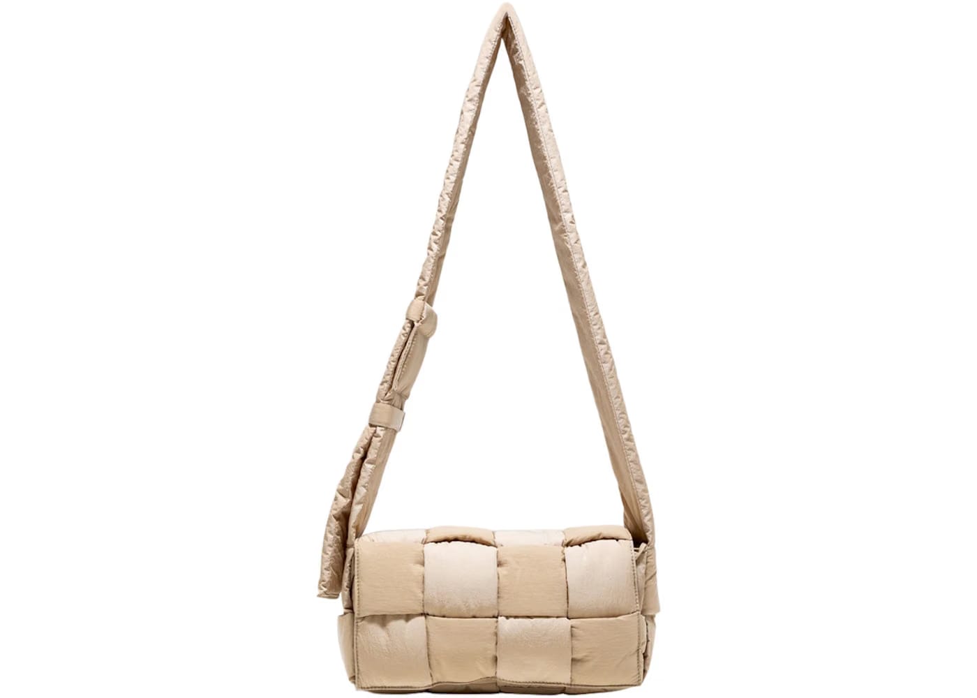 Bottega Veneta Padded Tech Cassette Crossbody Bag Intrecciato Sesame