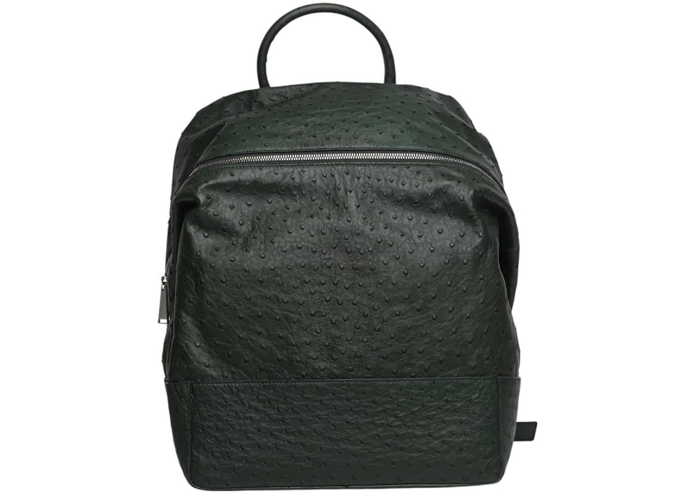 Bottega Veneta Ostrich Leather Backpack Green