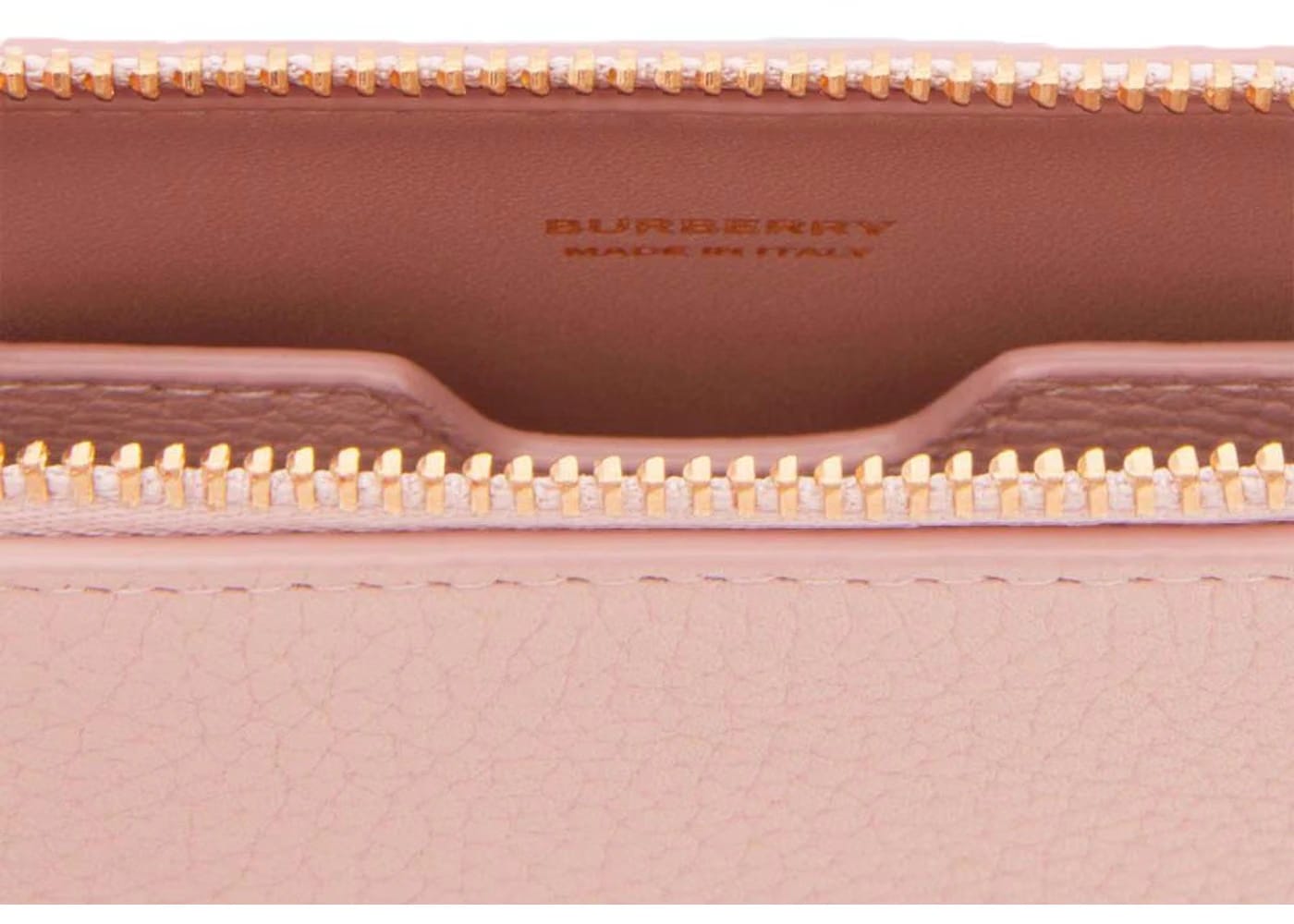 Burberry Mini TB Grainy Leather Pouch Handbag Pink