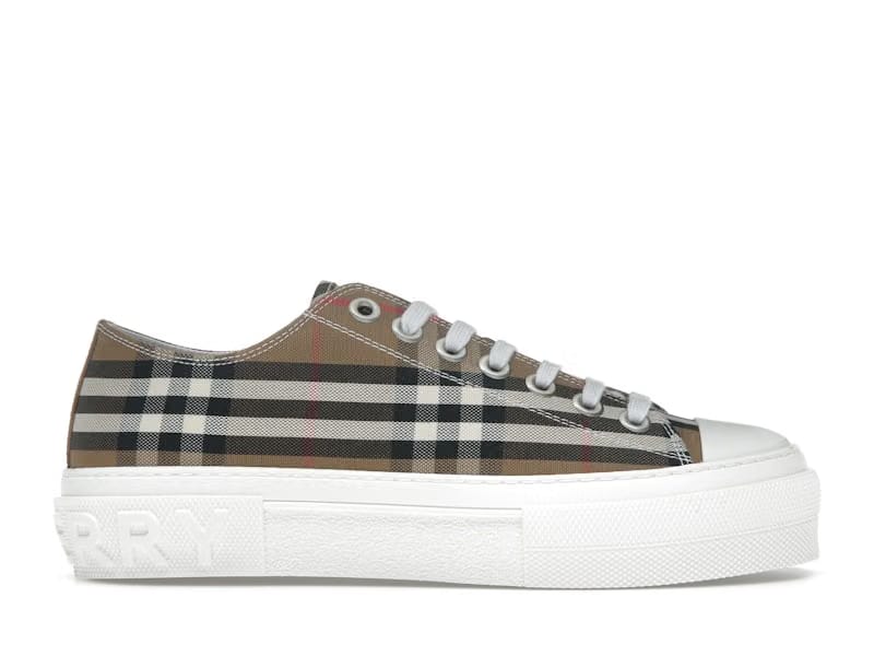 Burberry Low Top House Check Sneaker Taupe Brown