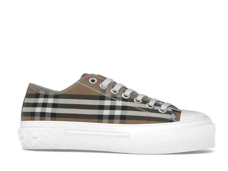 Burberry Low Top House Check Sneaker Taupe Brown
