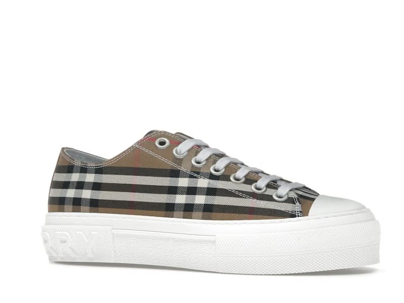 Burberry Low Top House Check Sneaker Taupe Brown