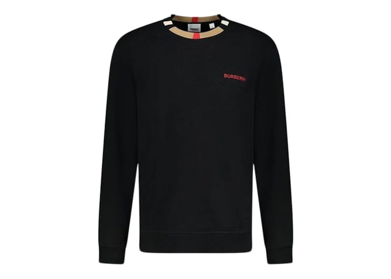 Burberry Long Sleeve Icon T-Shirt Black