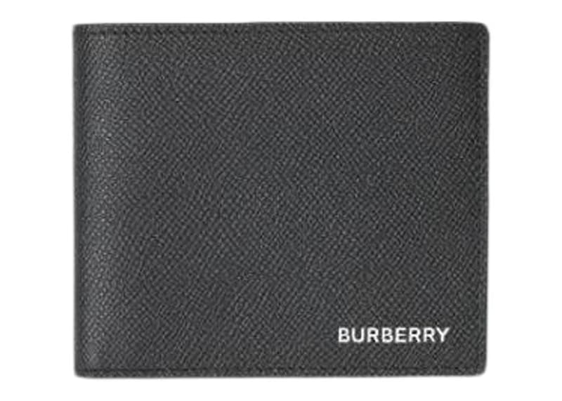 Burberry Grainy Leather International Bifold Wallet Black