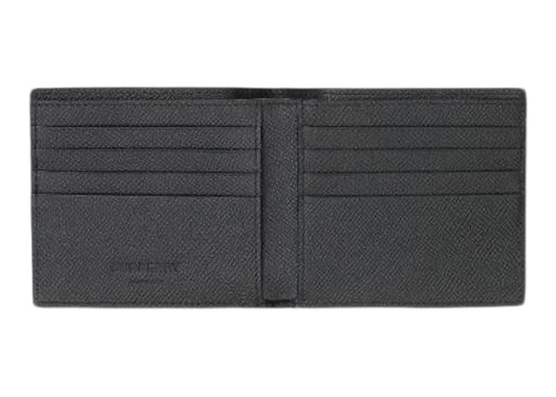 Burberry Grainy Leather International Bifold Wallet Black