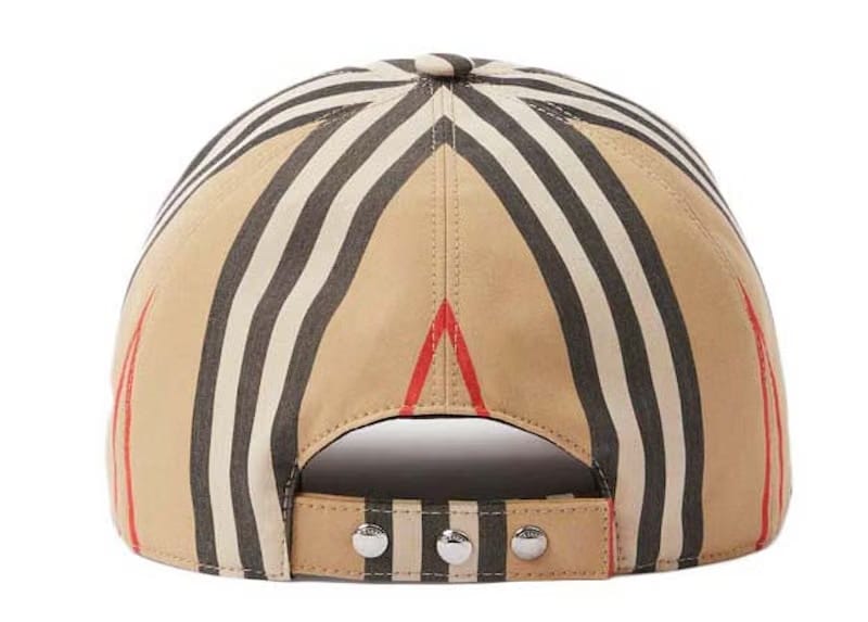 Burberry Baseball Cap Logo Applique Vintage Check Archive Beige