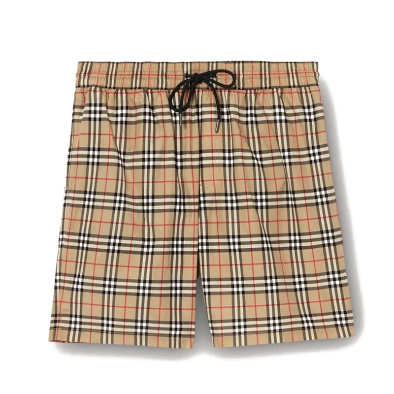 Burberry Check Drawcord Swim Shorts Beige