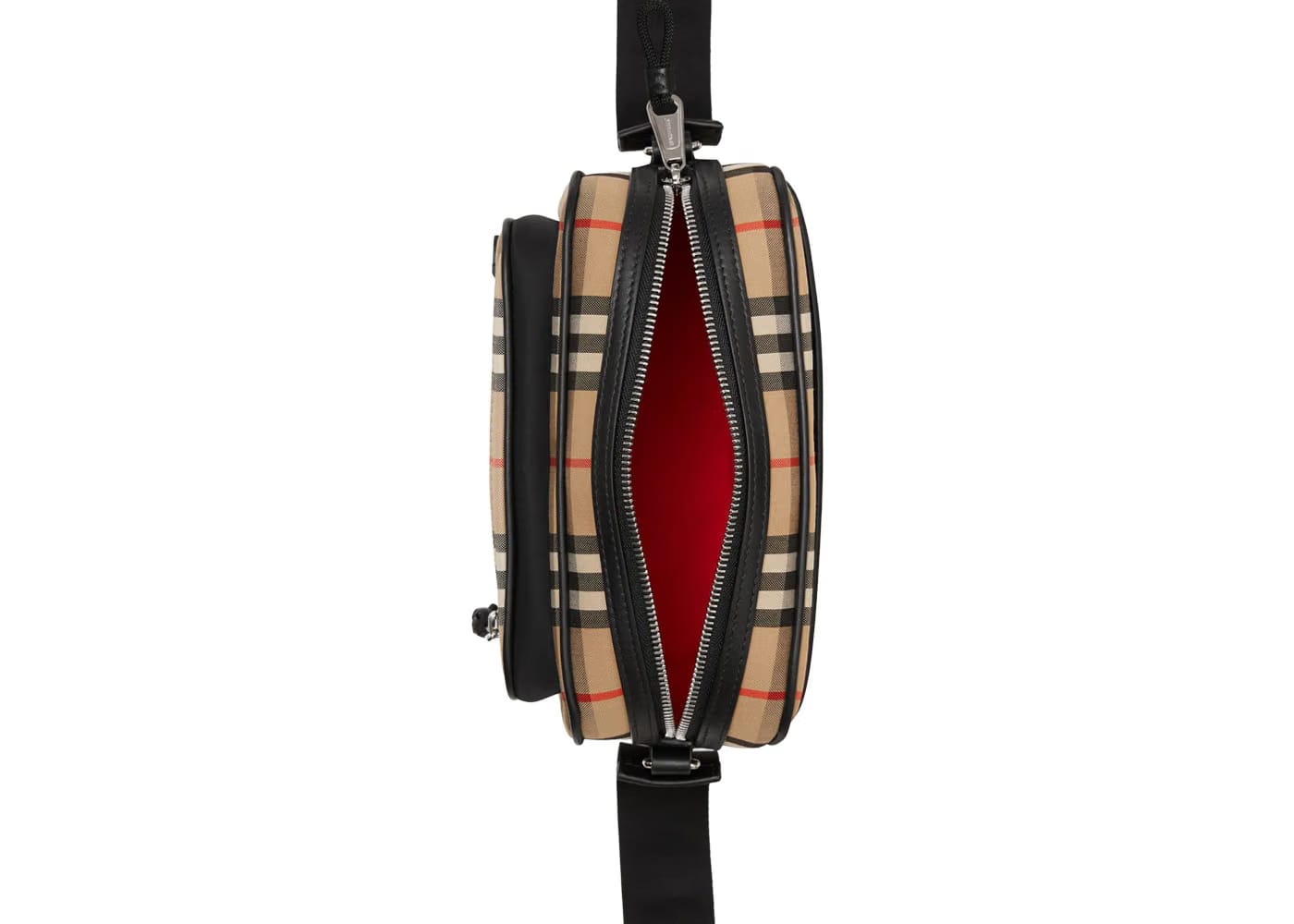 Burberry Vintage Check and Leather Crossbody Bag Archive Beige