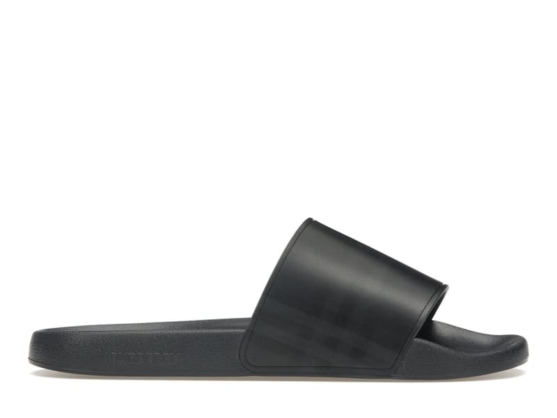 Burberry Embossed Logo Slides Dark Blue