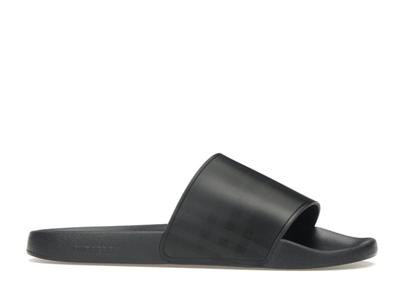 Burberry Embossed Logo Slides Dark Blue