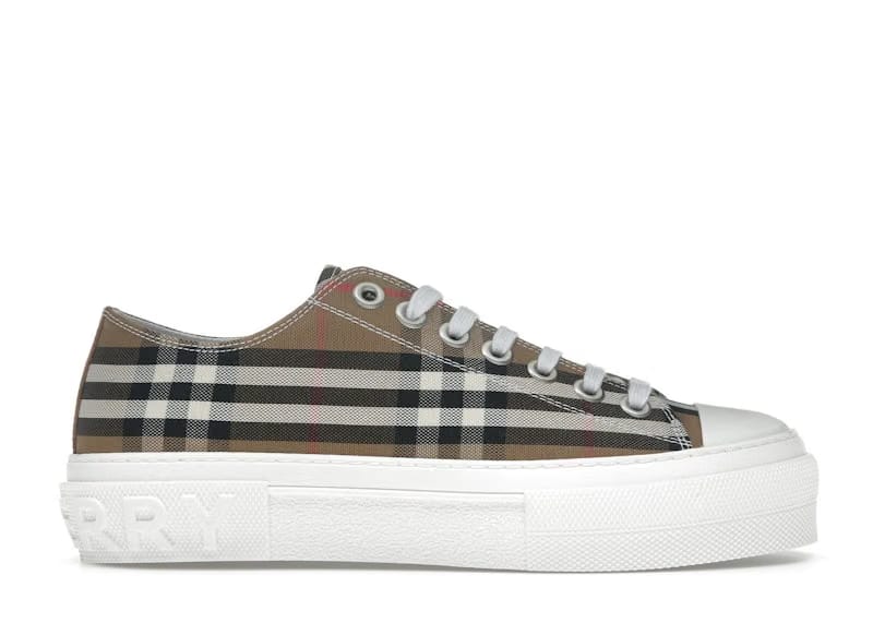 Burberry Low Top House Check Sneaker Taupe Brown (Women's)