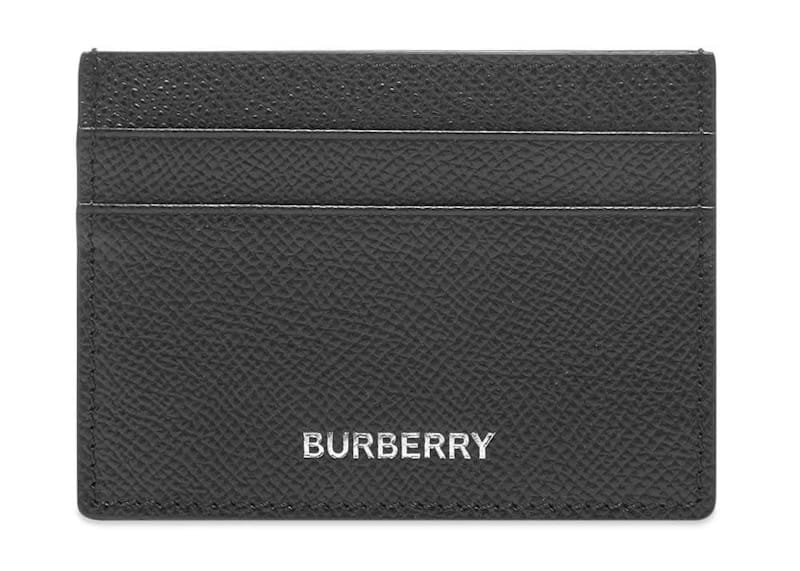 Burberry Grainy Leather Card Case (4 Card Slot) Black