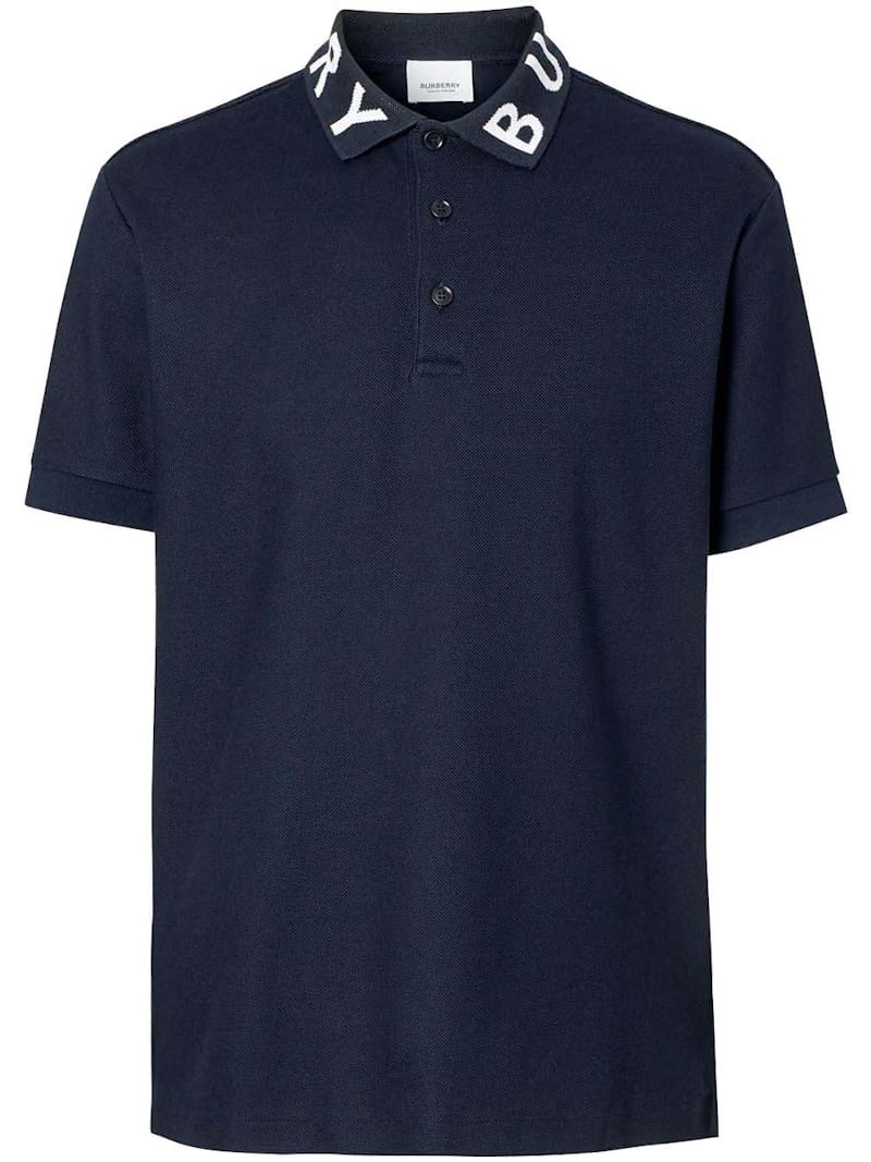 Burberry Ryland Collar Logo Polo Navy