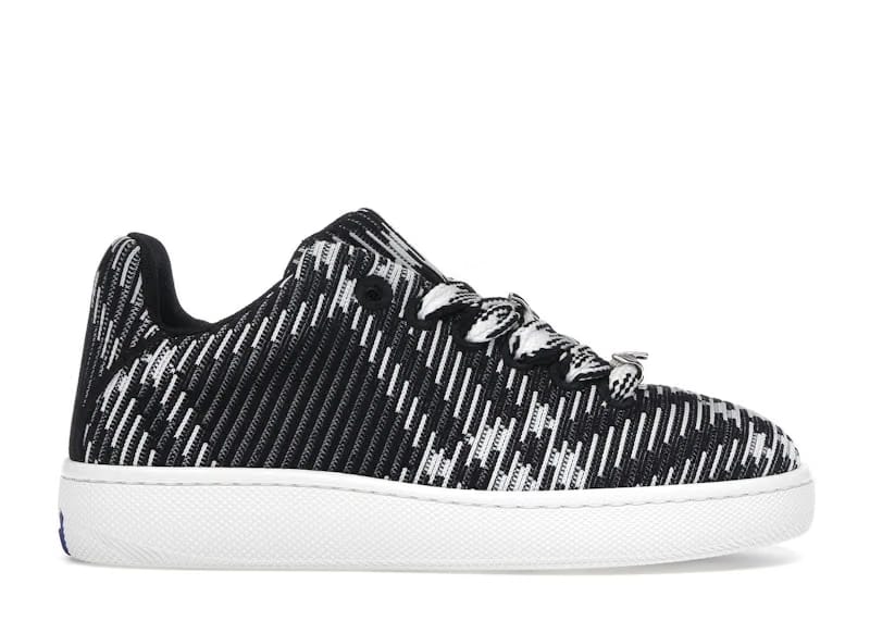 Burberry Check Knit Box Sneaker Black White (Women's)