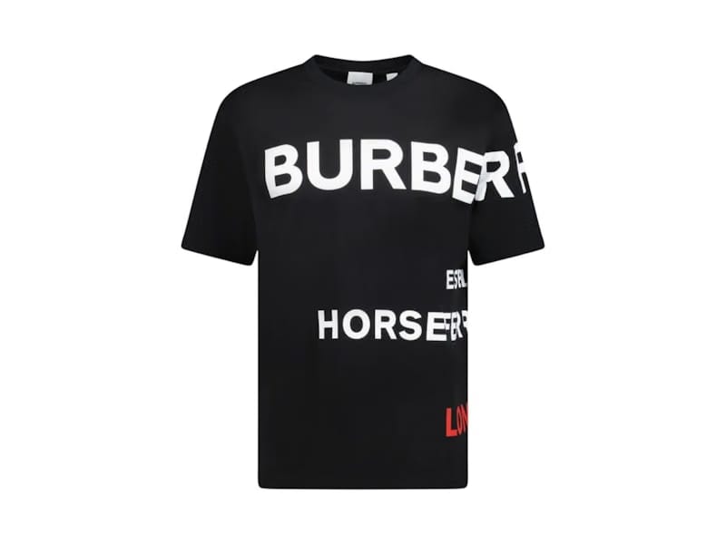 Burberry Horseferry Print Cotton T-Shirt Black