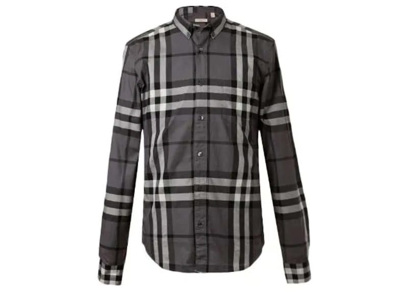 Burberry Check Shirt Grey