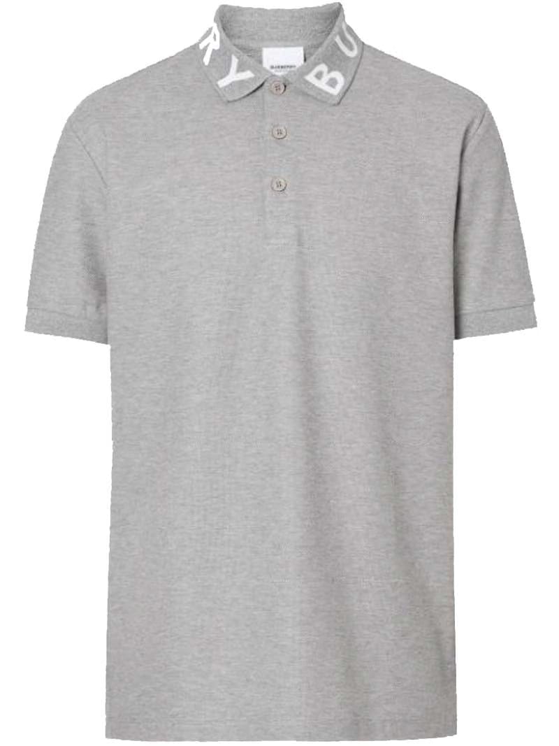 Burberry Ryland Collar Logo Polo Grey