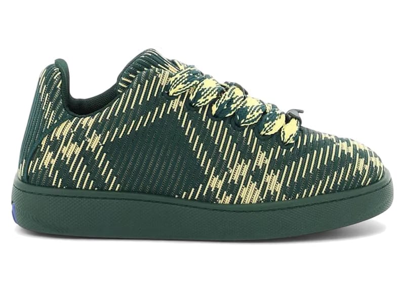 Burberry Check Knit Box Sneaker Green