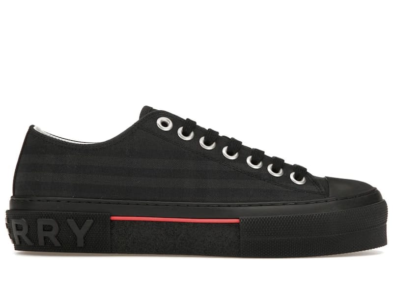 Burberry Vintage Check Canvas Low-Top Sneaker Dark Charcoal
