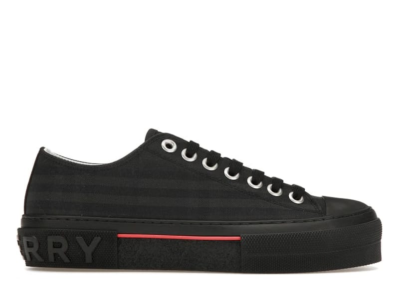 Burberry Vintage Check Canvas Low-Top Sneaker Dark Charcoal