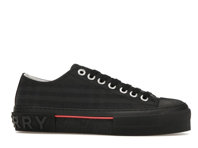 Burberry Vintage Check Canvas Low-Top Sneaker Dark Charcoal