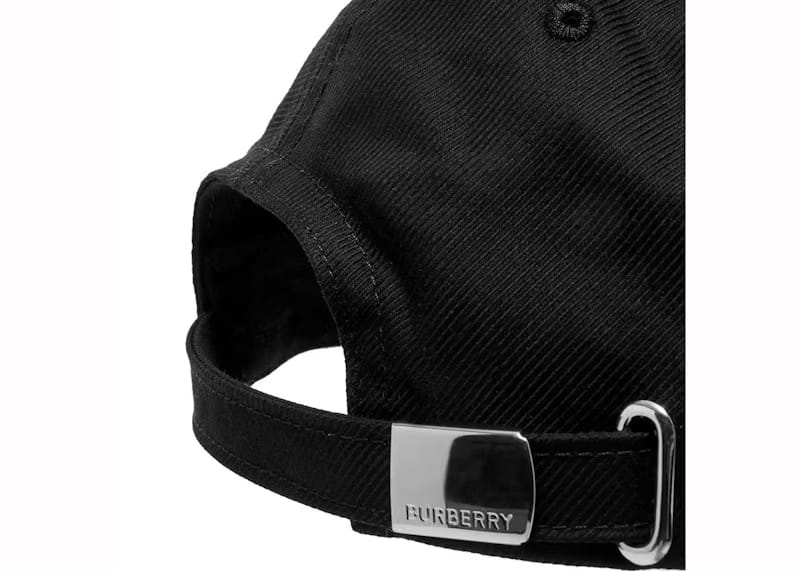 Burberry Horseferry Embroidered-Logo Baseball Cap Black