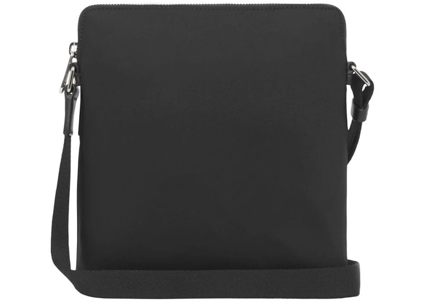 Burberry Logo Print Nylon Crossbody Bag Black
