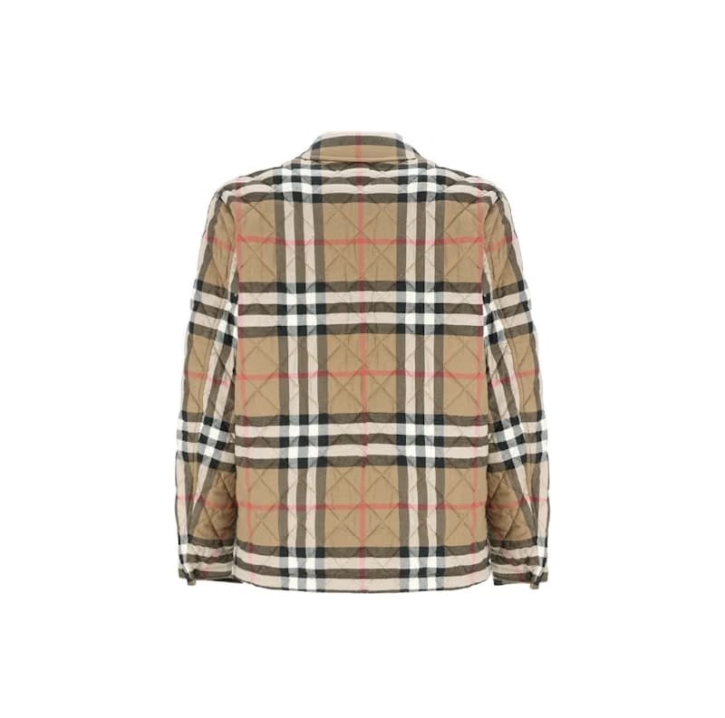 Burberry Forres Diamond Quilted Jacket Taupe Brown