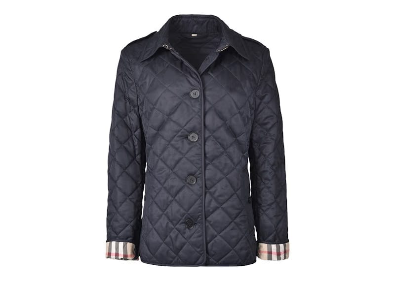 Burberry Diamond Quilted Jacket Navy