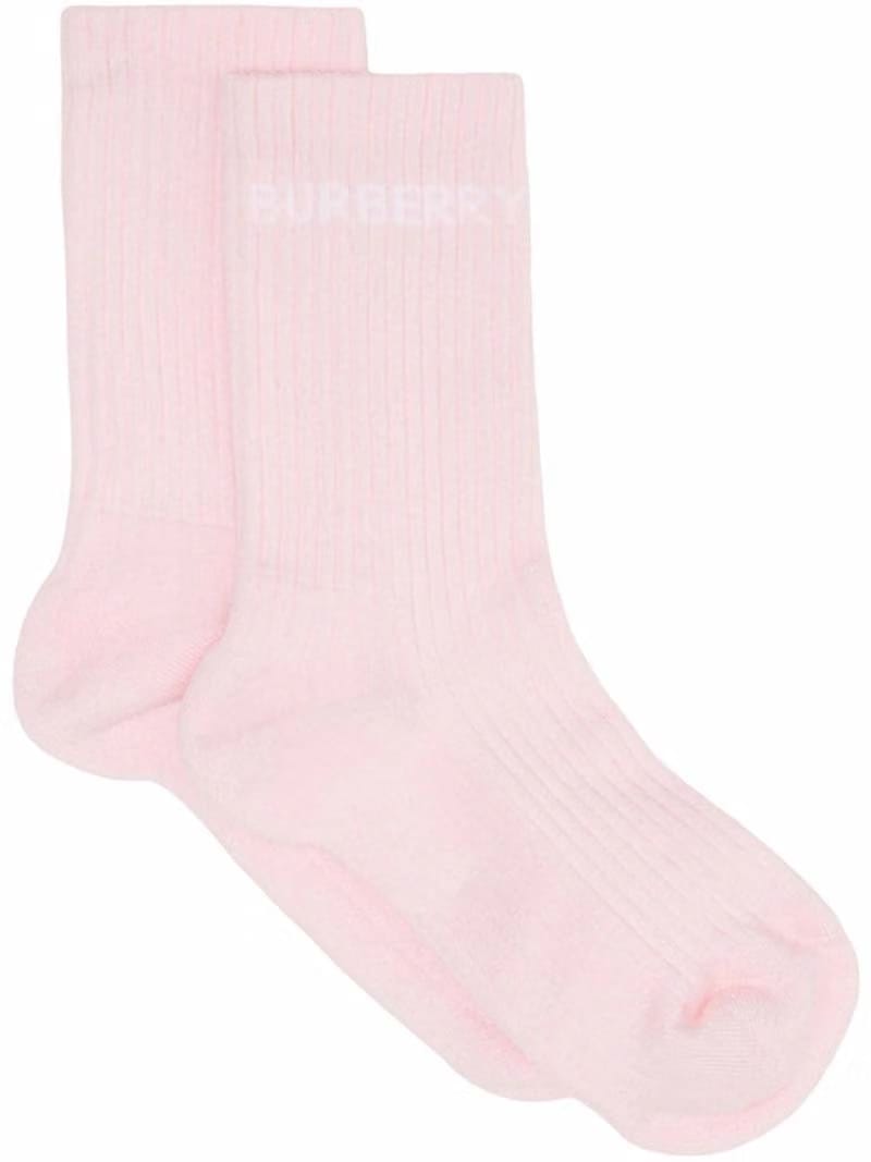 Burberry Logo Socks Pink